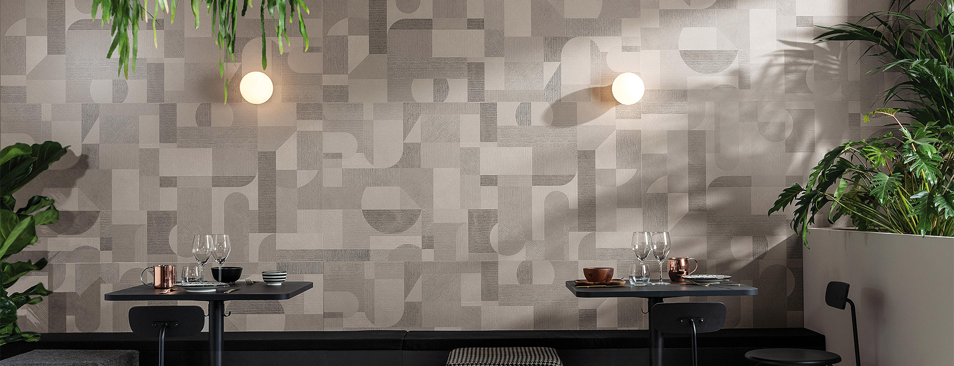 Carrelage avec motifs