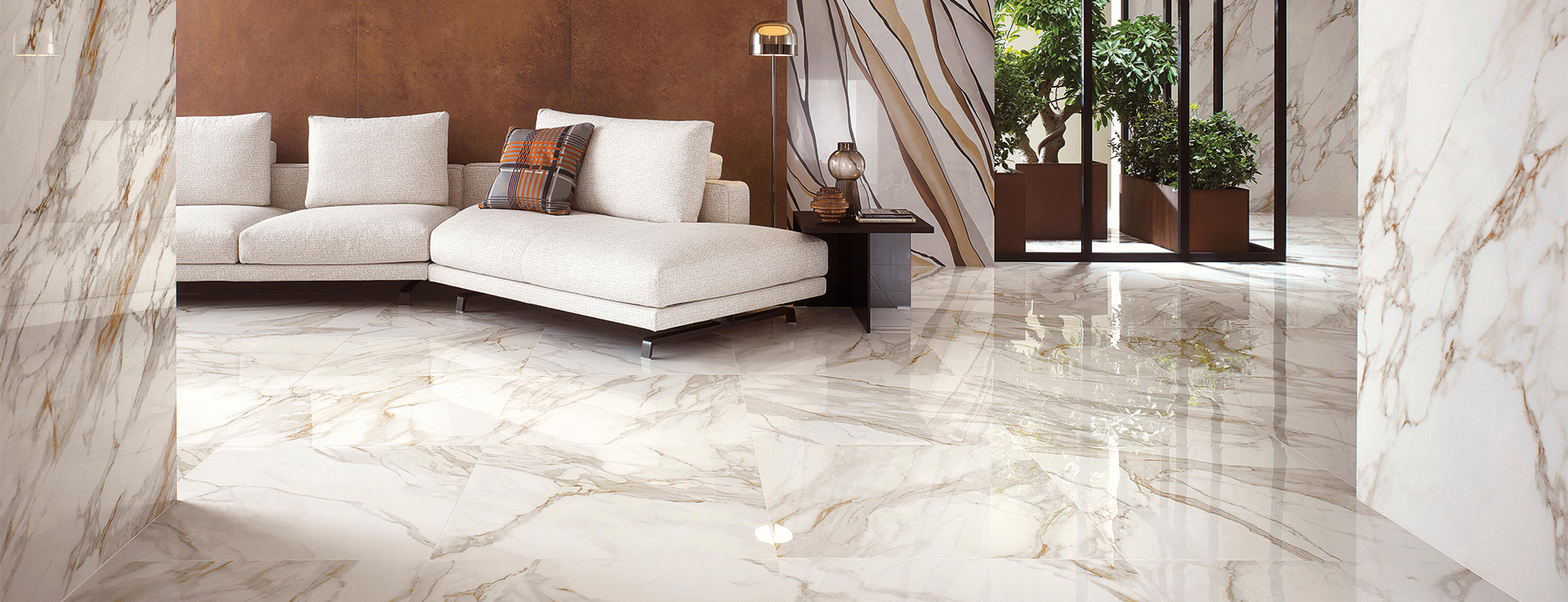 Carrelage effet marbre