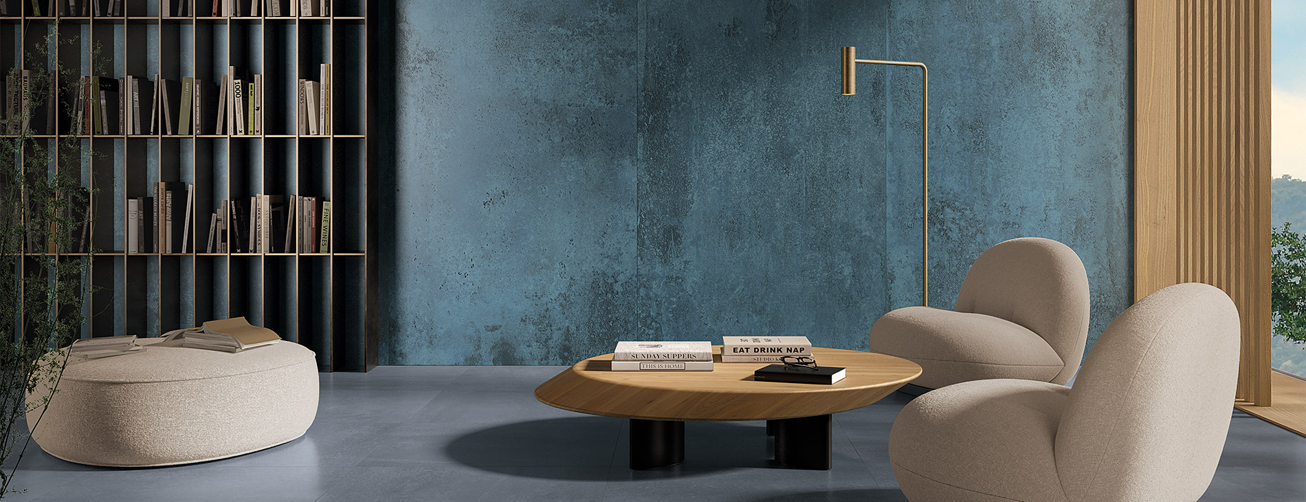 Carrelage effet métallique